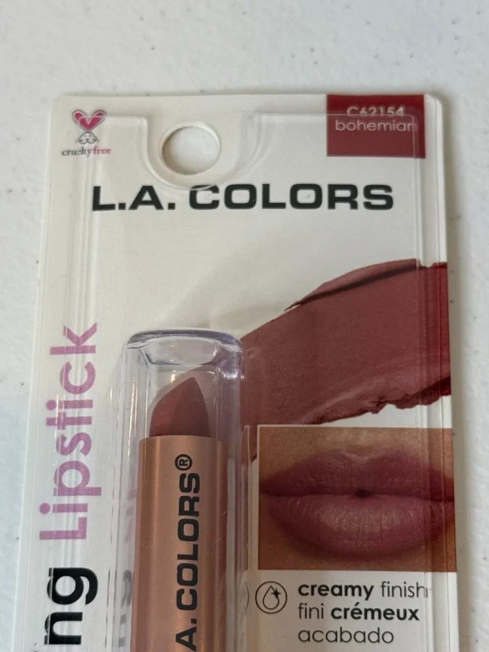 LA Colors Hydrating Lipstick Bohemian C62154 New